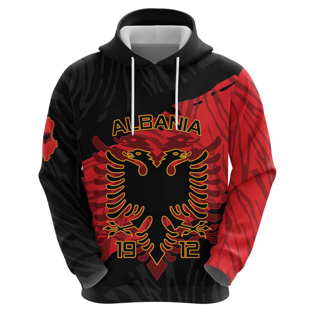 Albania Independence Day Hoodie Albanian Eagle - Grunge Style LT15