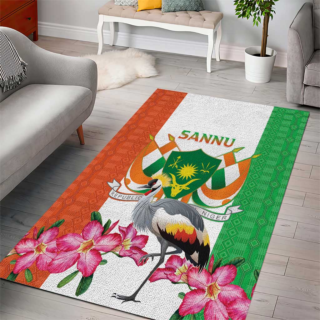 Afro Niger Sannu Area Rug Coat Of Arms - African Pattern LT15