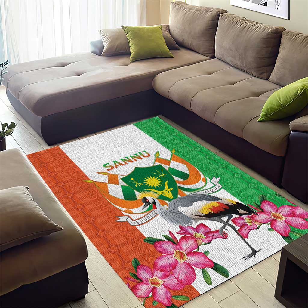 Afro Niger Sannu Area Rug Coat Of Arms - African Pattern LT15