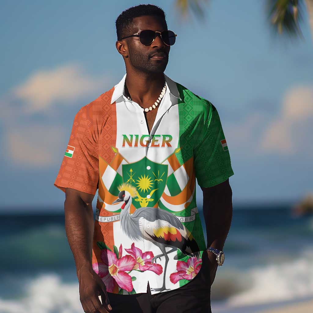 Afro Niger Sannu Hawaiian Shirt Coat Of Arms - African Pattern LT15