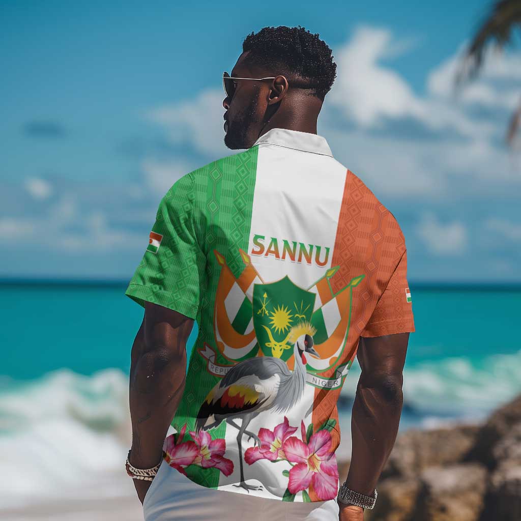 Afro Niger Sannu Hawaiian Shirt Coat Of Arms - African Pattern LT15