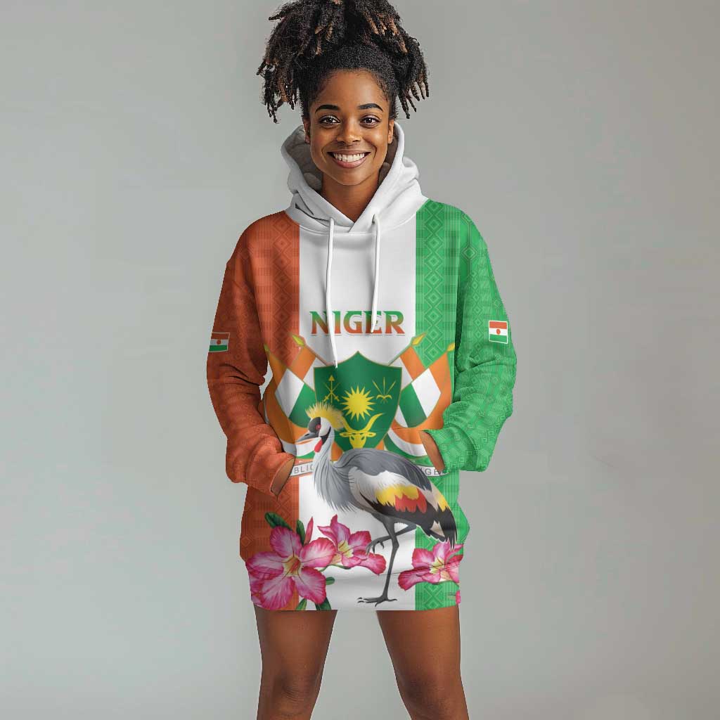Afro Niger Sannu Hoodie Dress Coat Of Arms - African Pattern LT15