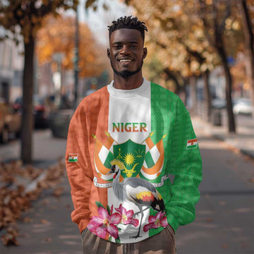 Afro Niger Sannu Sweatshirt Coat Of Arms - African Pattern LT15