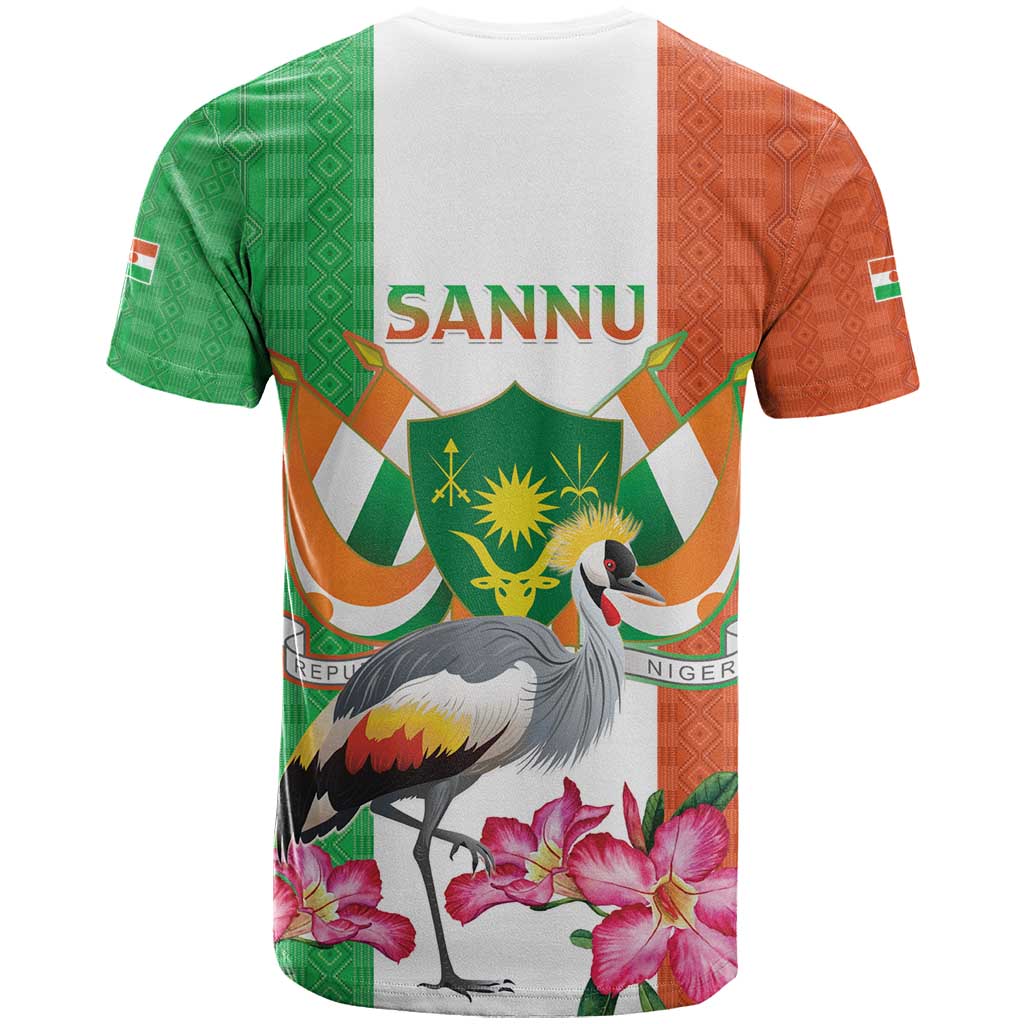 Afro Niger Sannu T shirt Coat Of Arms - African Pattern LT15