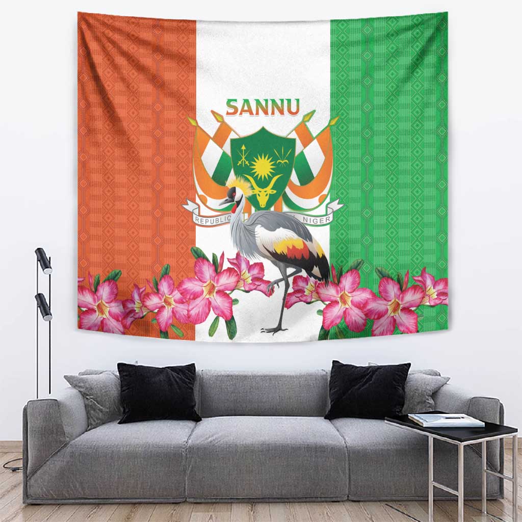 Afro Niger Sannu Tapestry Coat Of Arms - African Pattern LT15