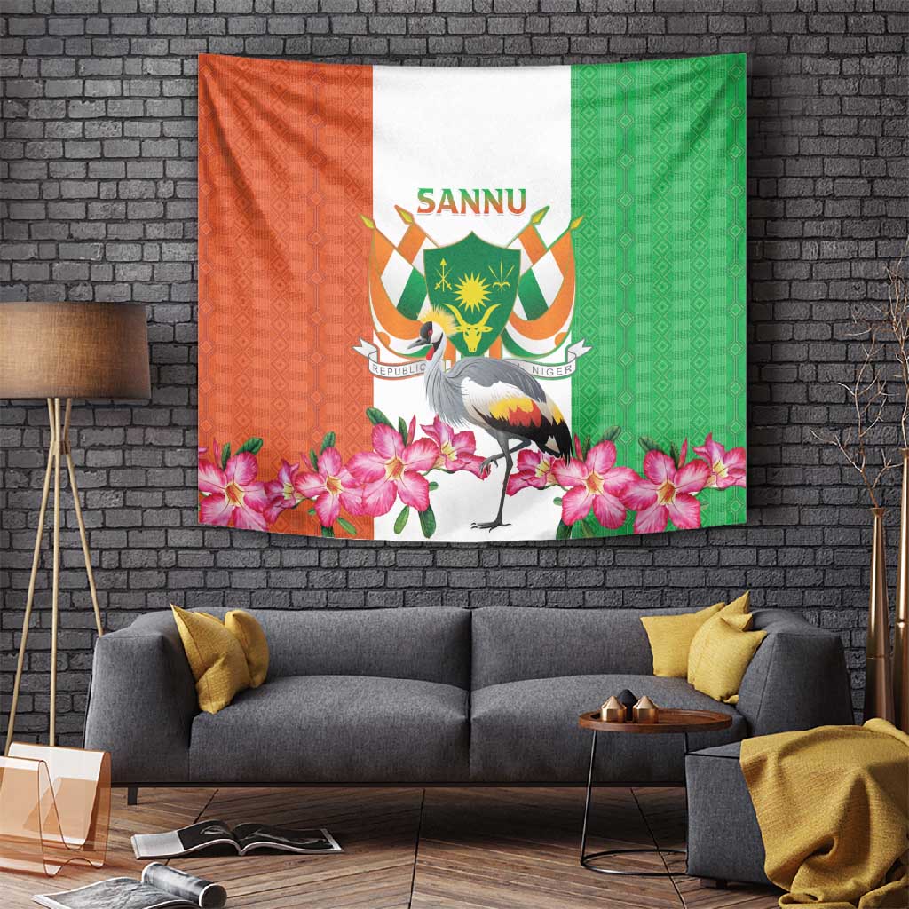 Afro Niger Sannu Tapestry Coat Of Arms - African Pattern LT15