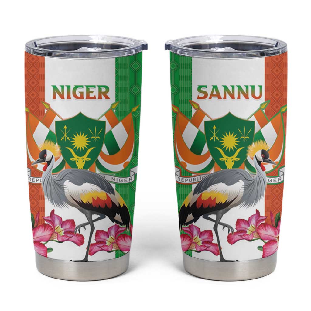 Afro Niger Sannu Tumbler Cup Coat Of Arms - African Pattern LT15