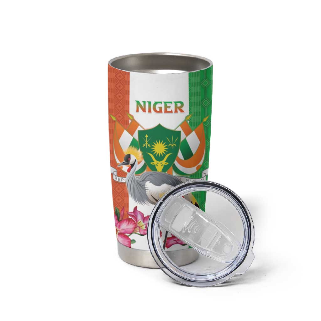 Afro Niger Sannu Tumbler Cup Coat Of Arms - African Pattern LT15
