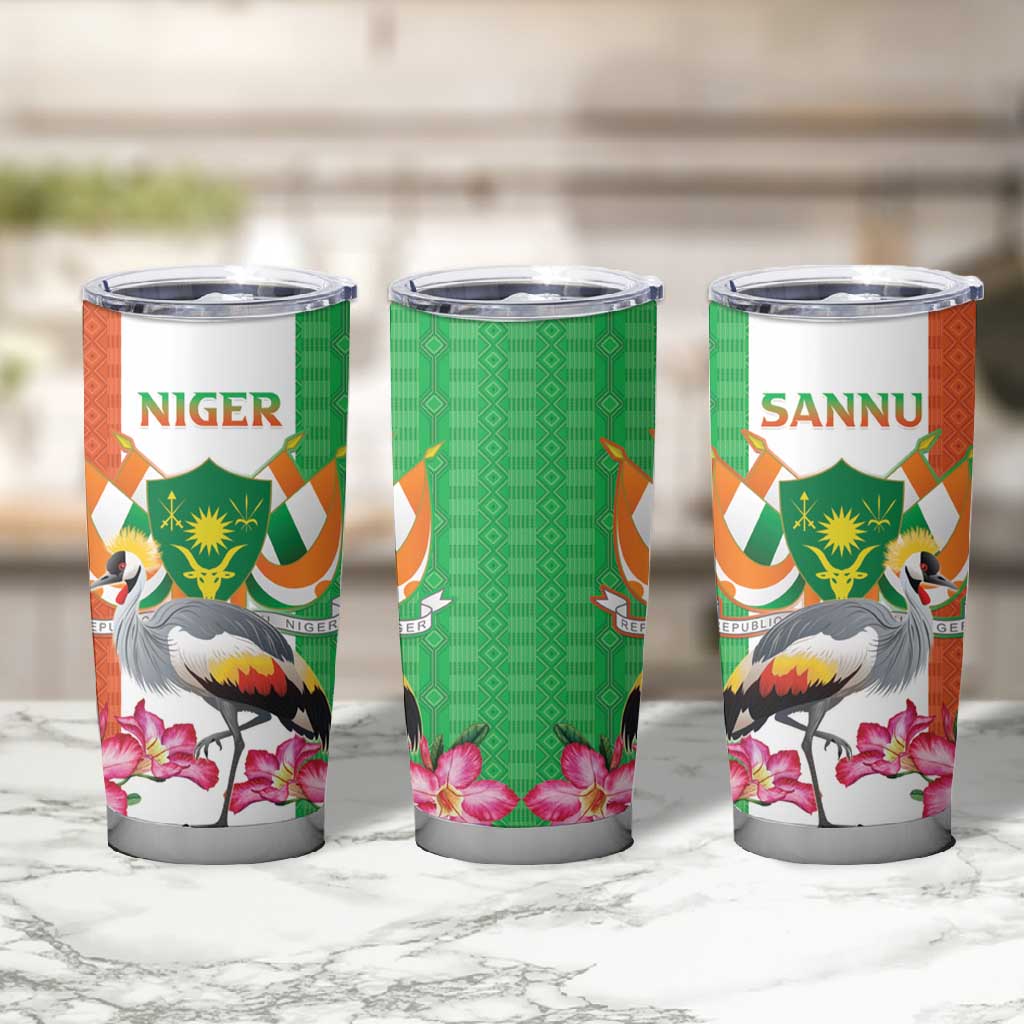 Afro Niger Sannu Tumbler Cup Coat Of Arms - African Pattern LT15
