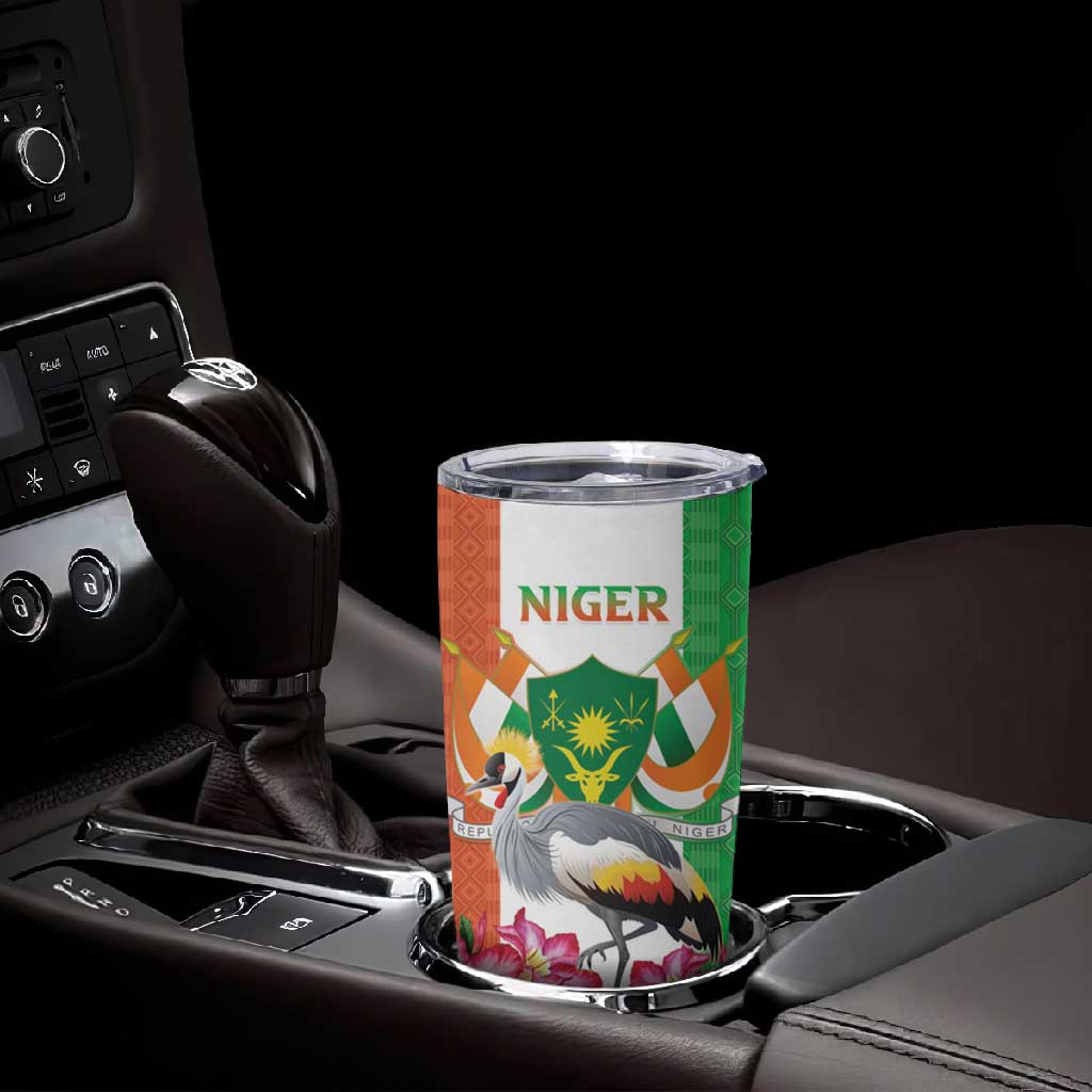 Afro Niger Sannu Tumbler Cup Coat Of Arms - African Pattern LT15