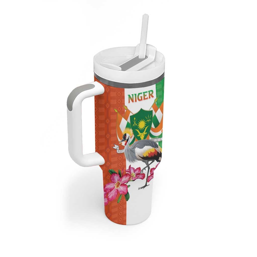 Afro Niger Sannu Tumbler With Handle Coat Of Arms - African Pattern LT15