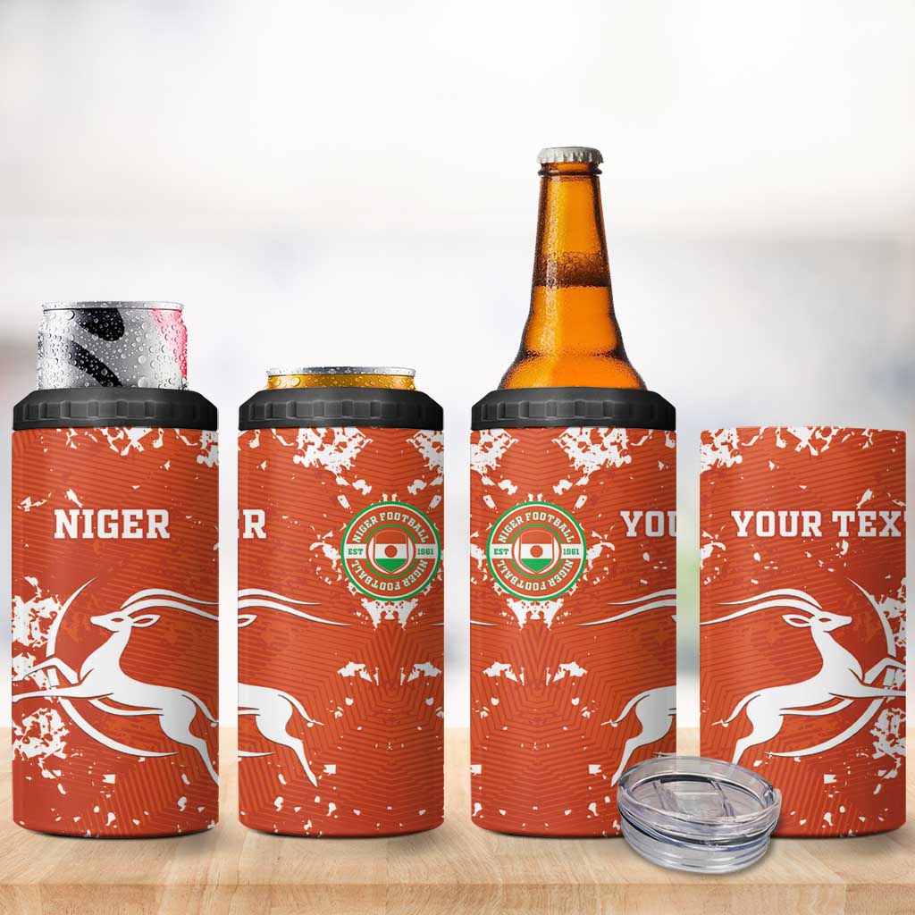 Custom Afro Niger Football 4 in 1 Can Cooler Tumbler We Are Champions LT15
