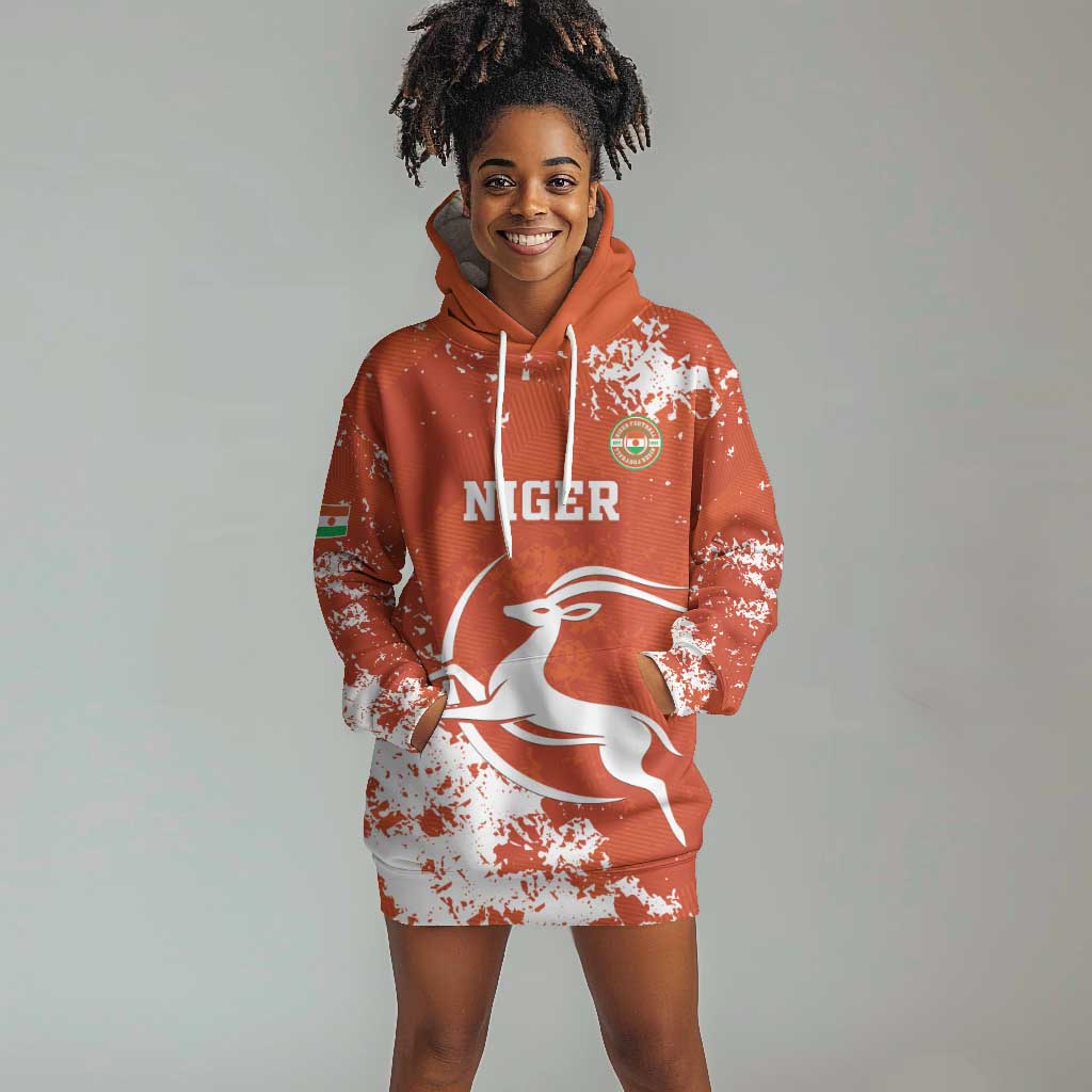 Custom Afro Niger Football Hoodie Dress We Are Champions LT15