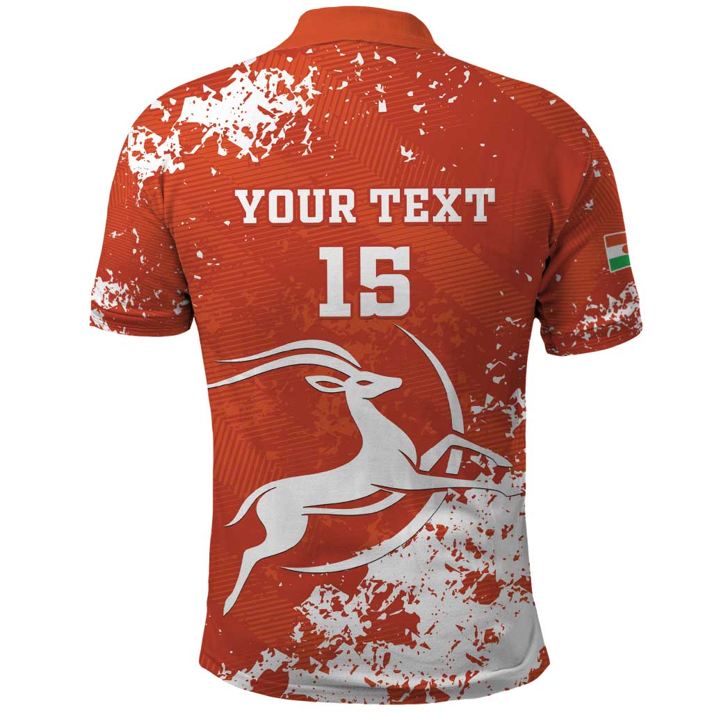 Custom Niger Football Polo Shirt Go Menas LT15