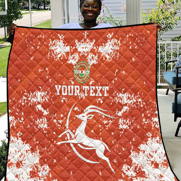 Custom Afro Niger Football Quilt We Are Champions LT15