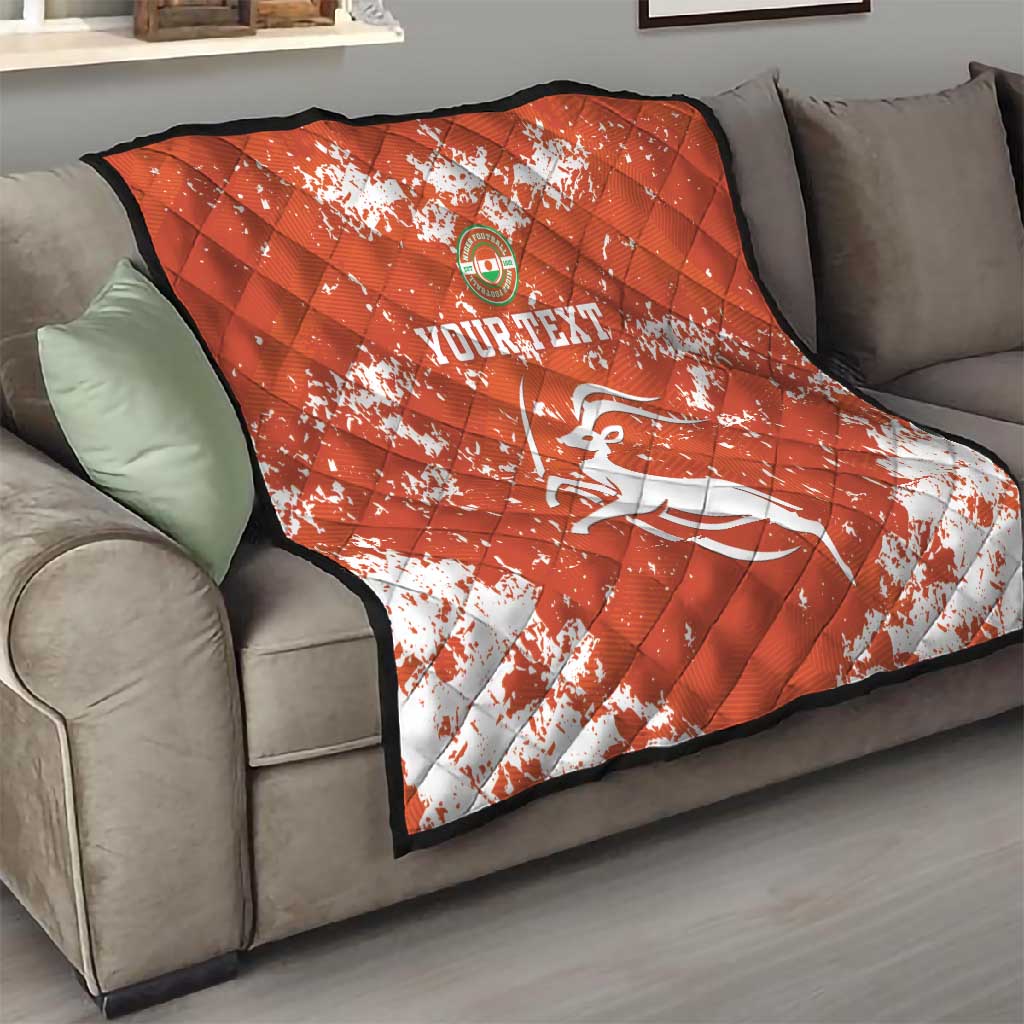 Custom Afro Niger Football Quilt We Are Champions LT15