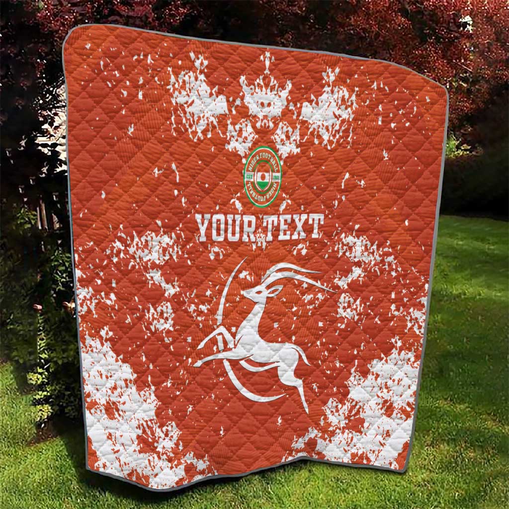 Custom Afro Niger Football Quilt We Are Champions LT15