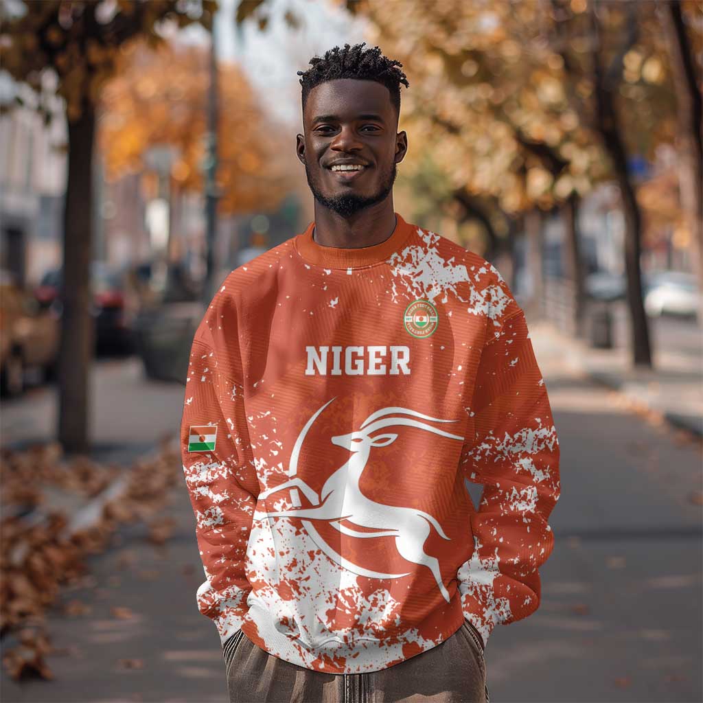 Custom Afro Niger Football Sweatshirt We Are Champions LT15