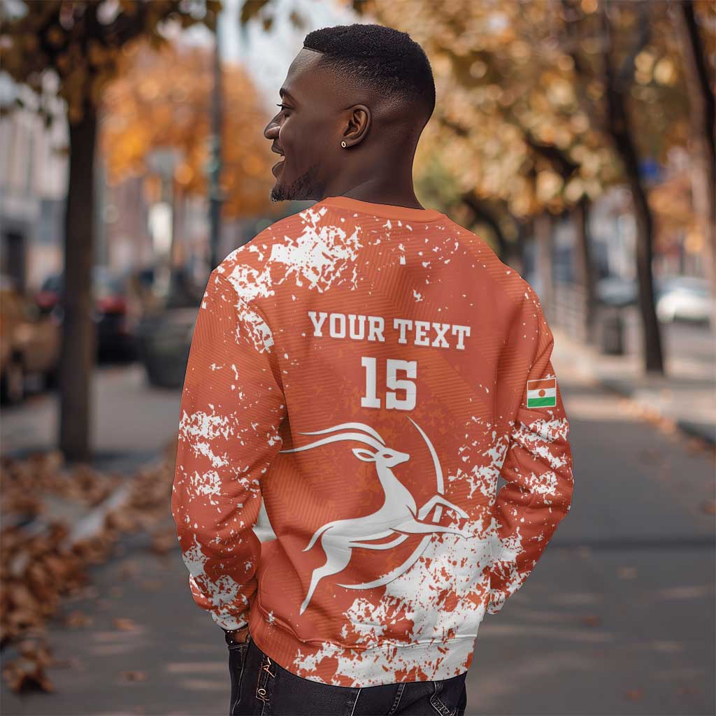 Custom Afro Niger Football Sweatshirt We Are Champions LT15