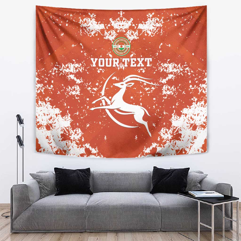 Custom Afro Niger Football Tapestry We Are Champions LT15