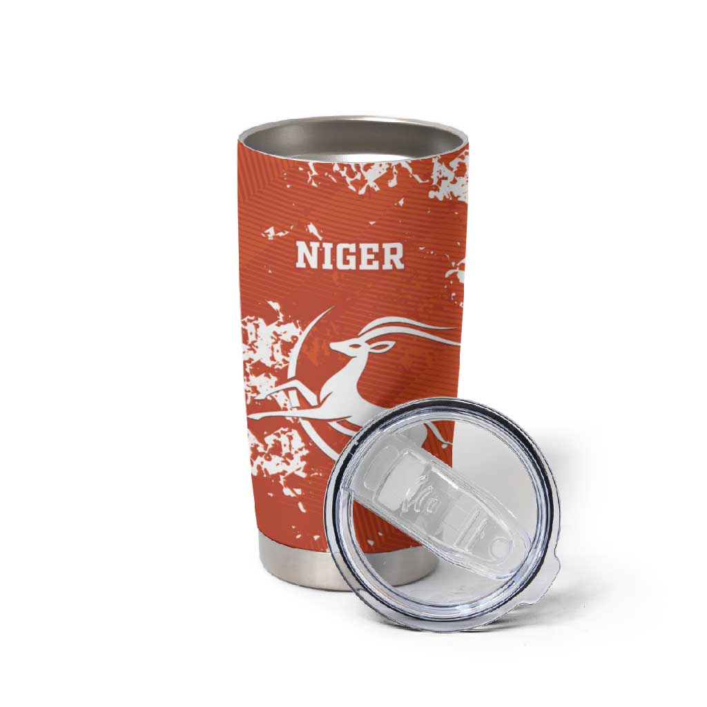 Custom Afro Niger Football Tumbler Cup We Are Champions LT15