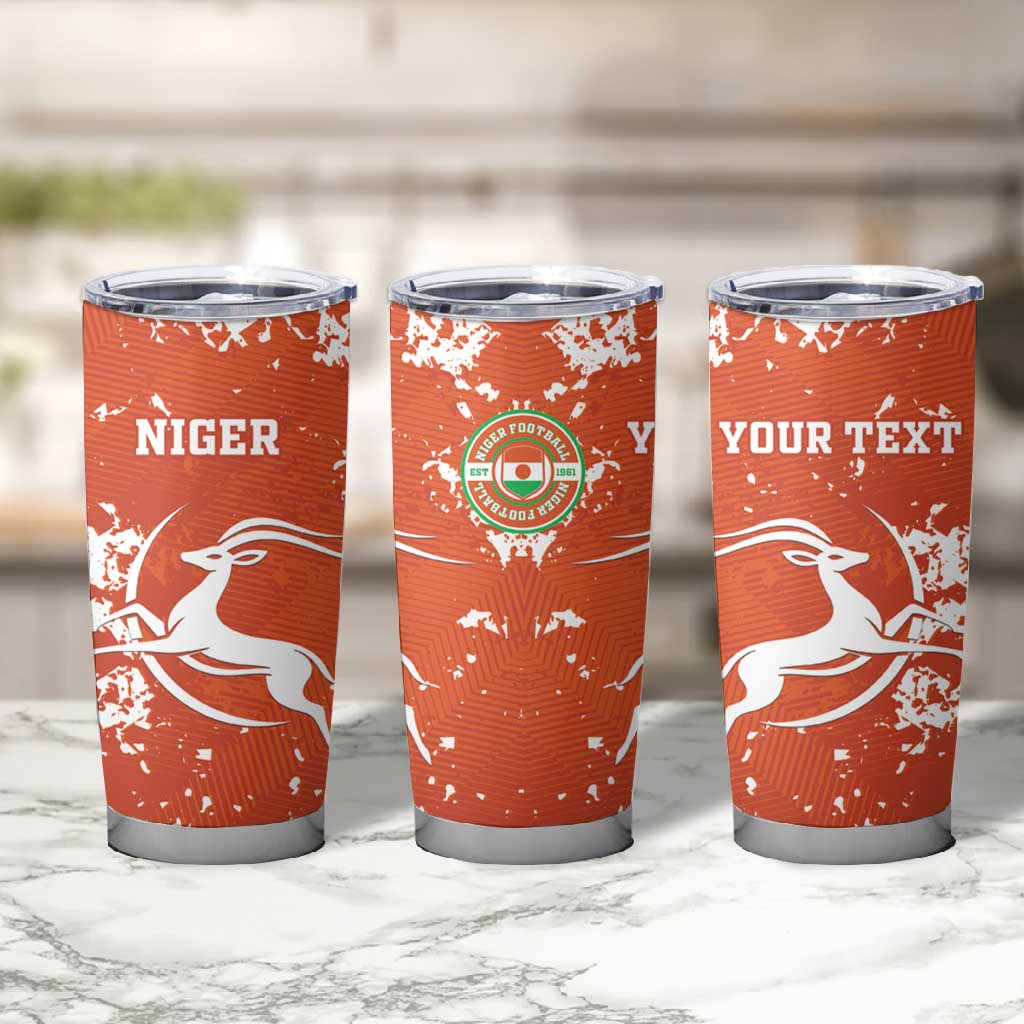 Custom Afro Niger Football Tumbler Cup We Are Champions LT15