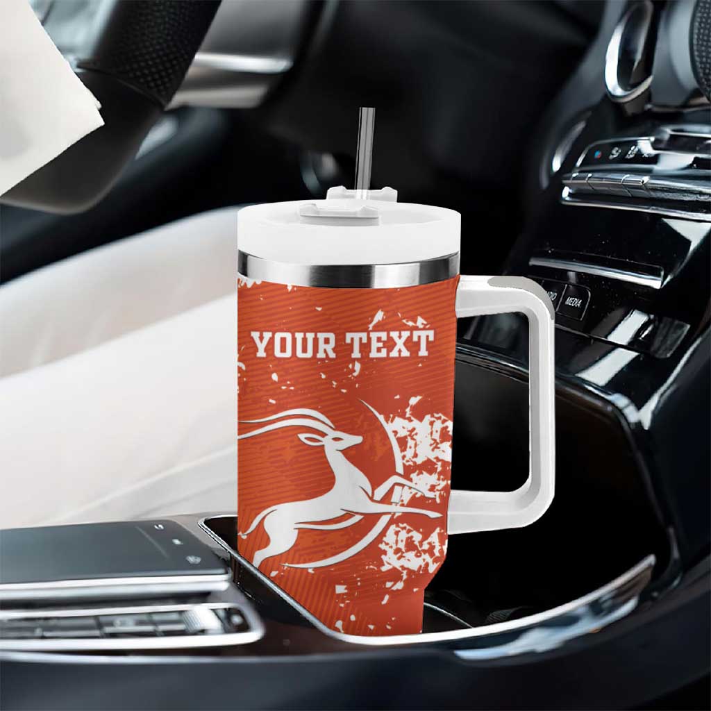 Custom Afro Niger Football Tumbler With Handle We Are Champions LT15