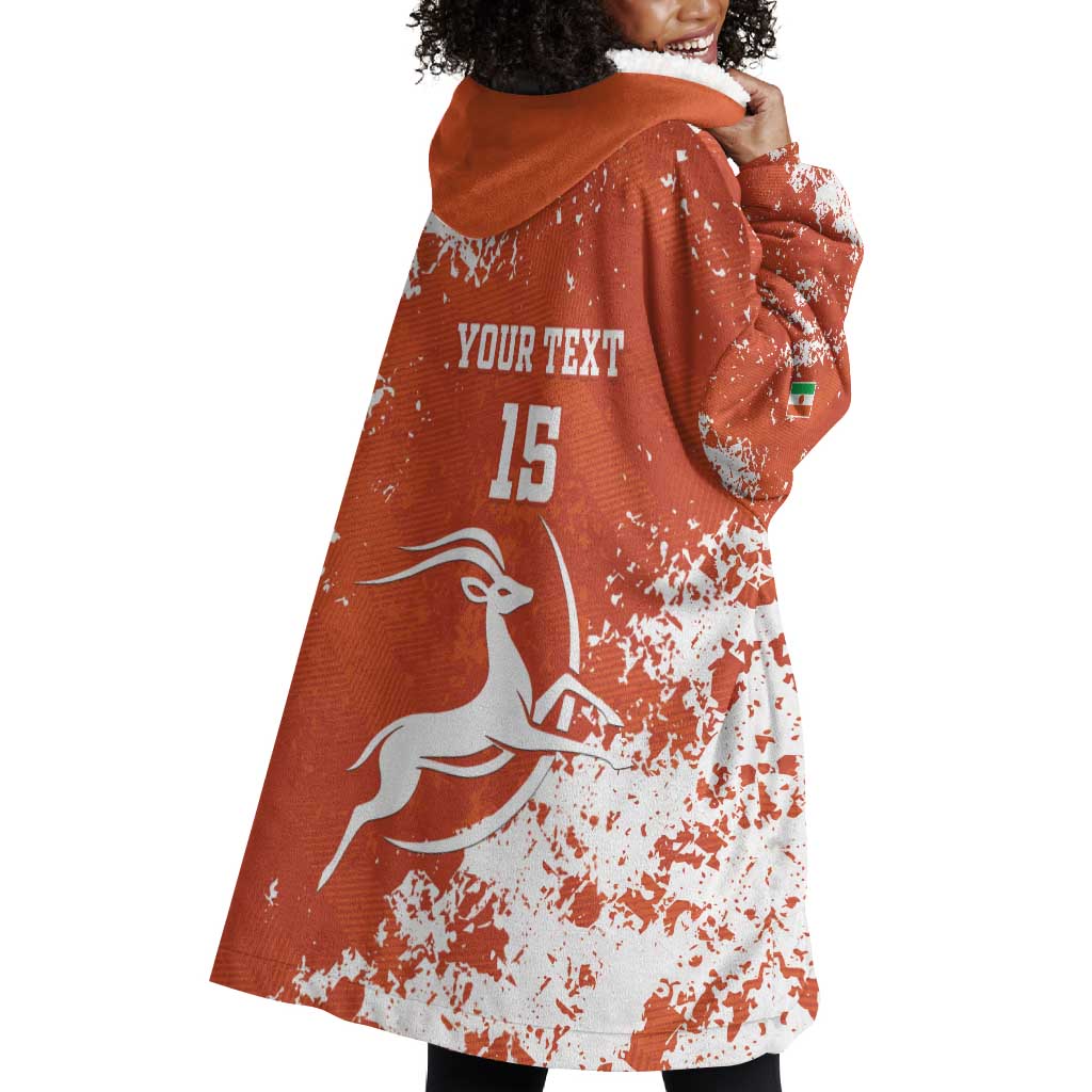 Custom Afro Niger Football Wearable Blanket Hoodie We Are Champions LT15