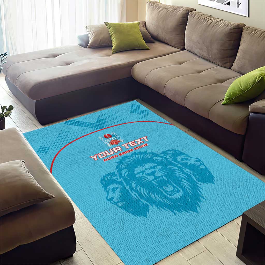 Custom Afro South Africa Cricket Area Rug Roar Saam More - This Is Pretoria LT15