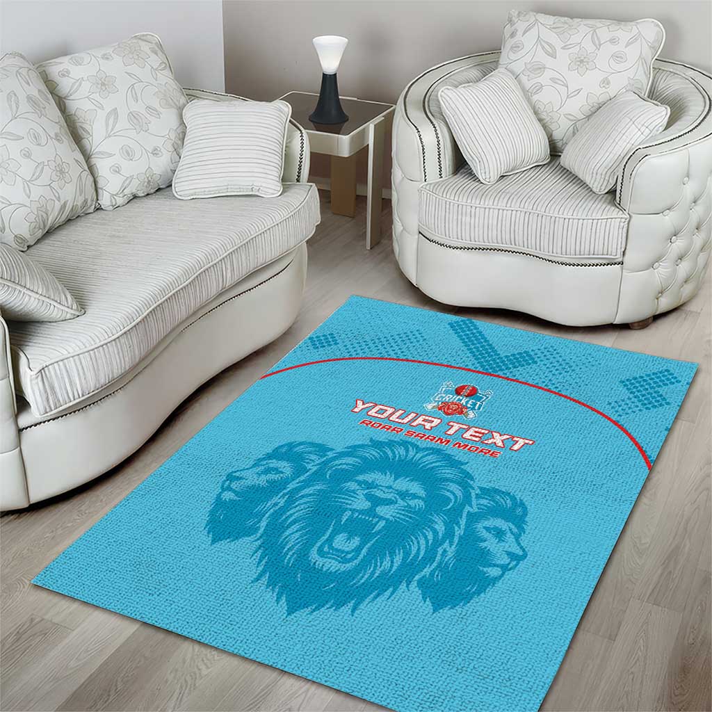 Custom Afro South Africa Cricket Area Rug Roar Saam More - This Is Pretoria LT15