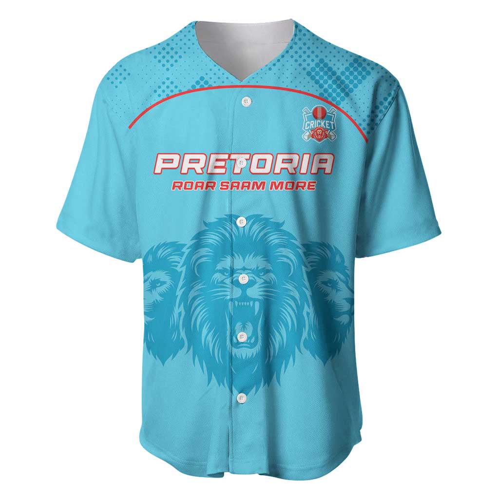 Custom Afro South Africa Cricket Baseball Jersey Roar Saam More - This Is Pretoria LT15