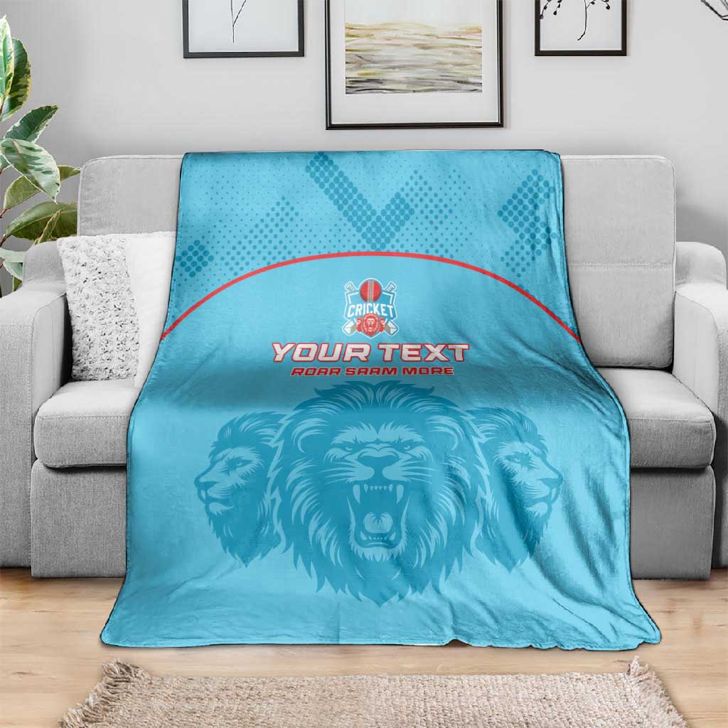 Custom Afro South Africa Cricket Blanket Roar Saam More - This Is Pretoria LT15