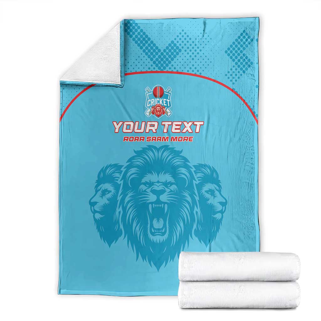 Custom Afro South Africa Cricket Blanket Roar Saam More - This Is Pretoria LT15