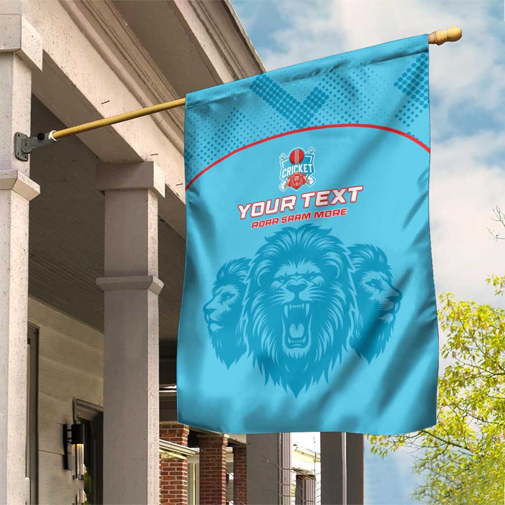 Custom Afro South Africa Cricket Garden Flag Roar Saam More - This Is Pretoria LT15