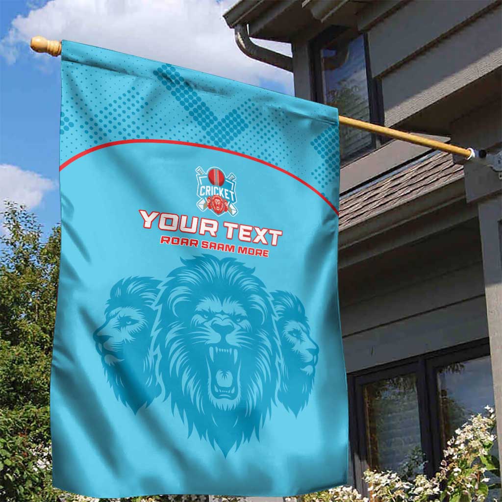 Custom Afro South Africa Cricket Garden Flag Roar Saam More - This Is Pretoria LT15