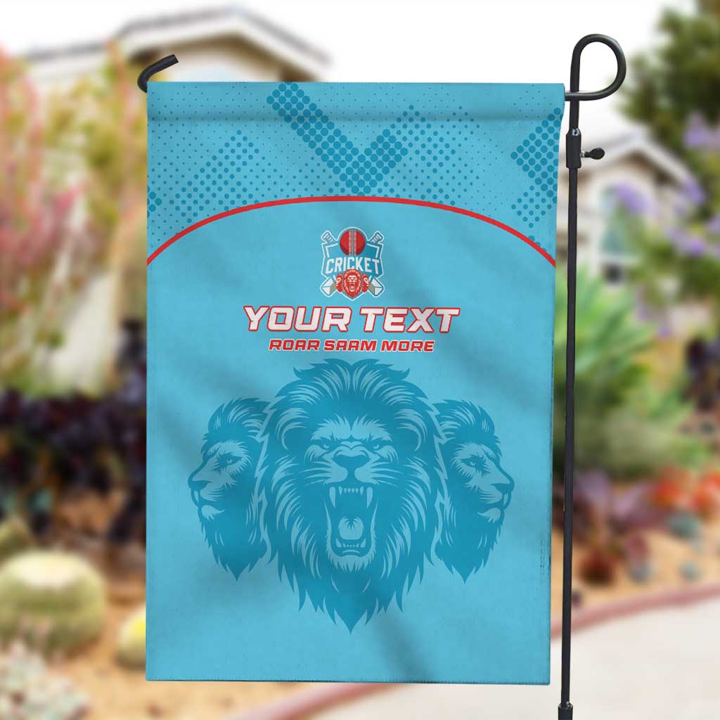 Custom Afro South Africa Cricket Garden Flag Roar Saam More - This Is Pretoria LT15