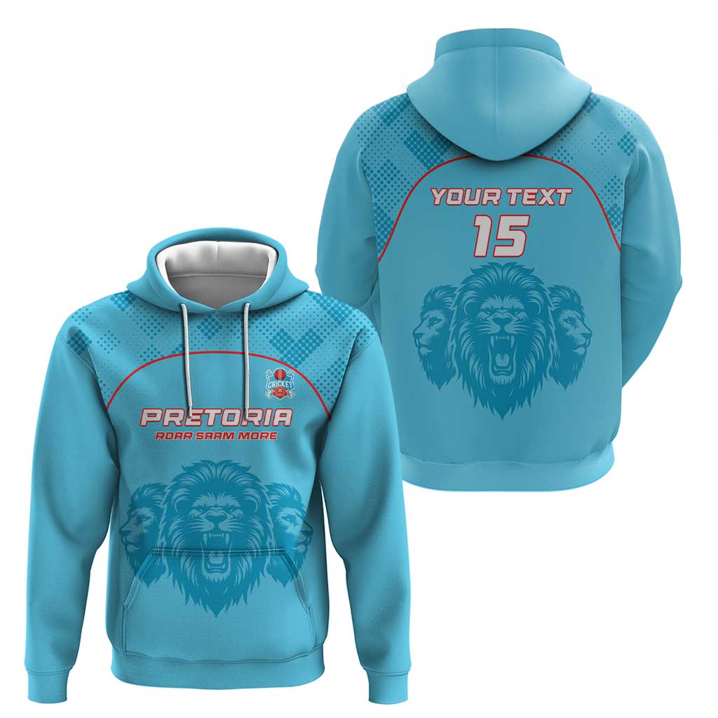 Custom South Africa Pretoria Cricket Hoodie Roar Saam More - This Is Pretoria LT15