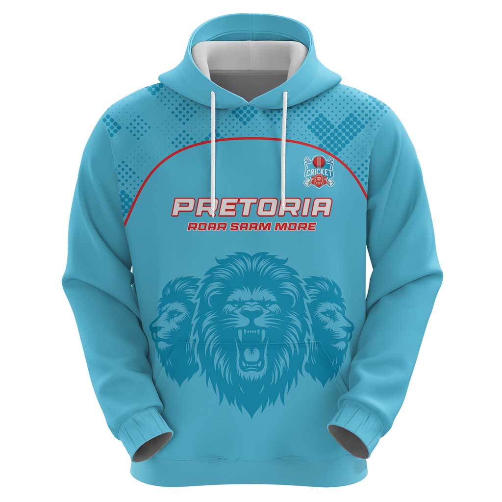 Custom South Africa Pretoria Cricket Hoodie Roar Saam More - This Is Pretoria LT15