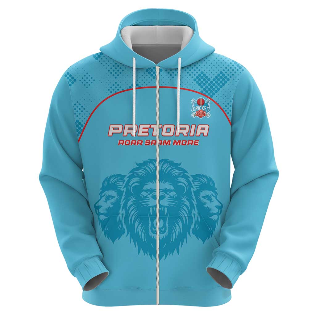 Custom South Africa Pretoria Cricket Hoodie Roar Saam More - This Is Pretoria LT15