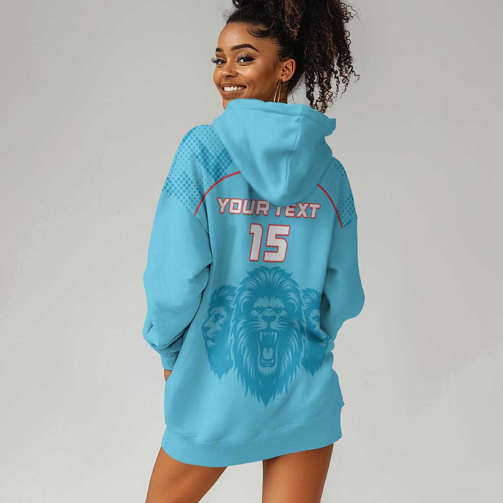 Custom Afro South Africa Cricket Hoodie Dress Roar Saam More - This Is Pretoria LT15