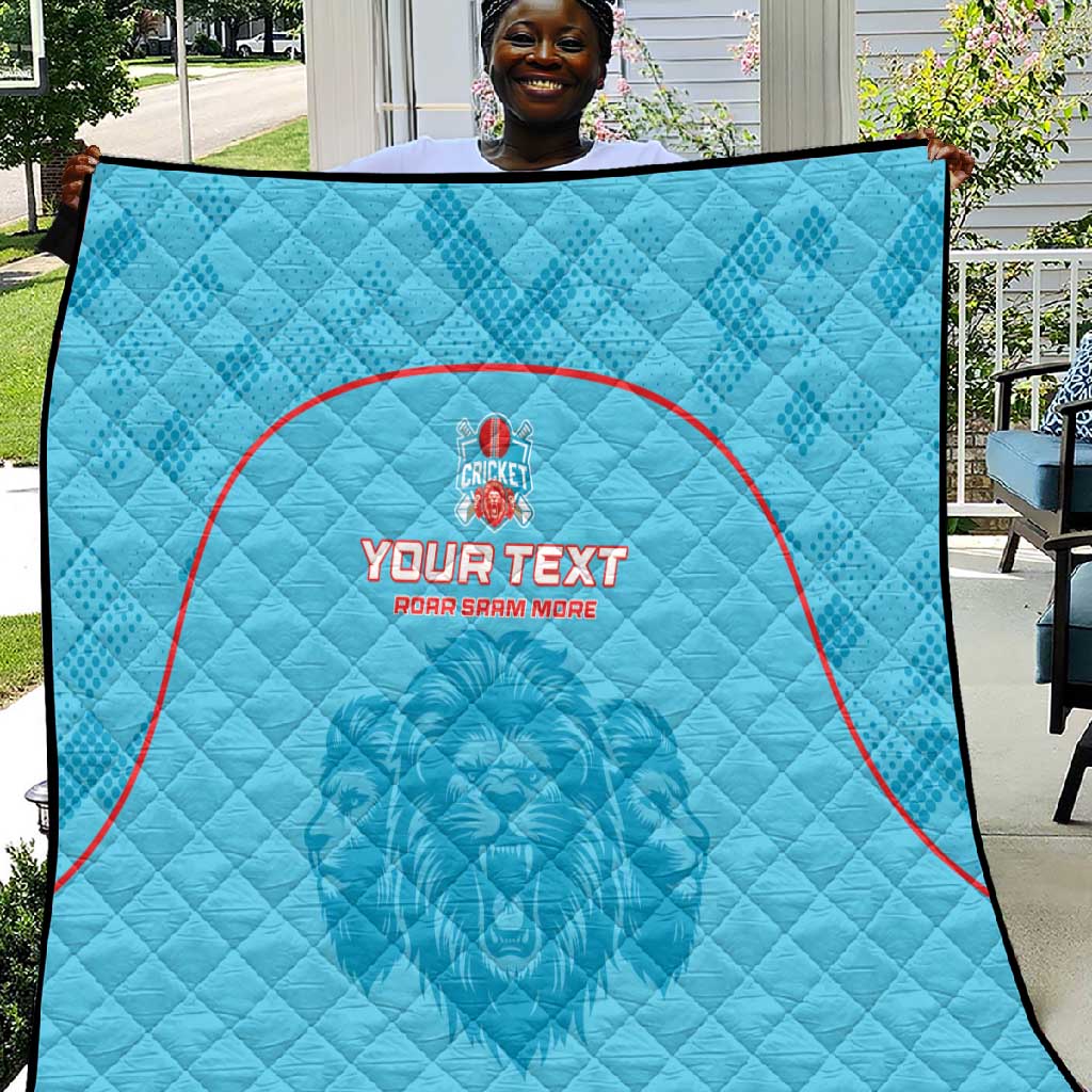 Custom Afro South Africa Cricket Quilt Roar Saam More - This Is Pretoria LT15