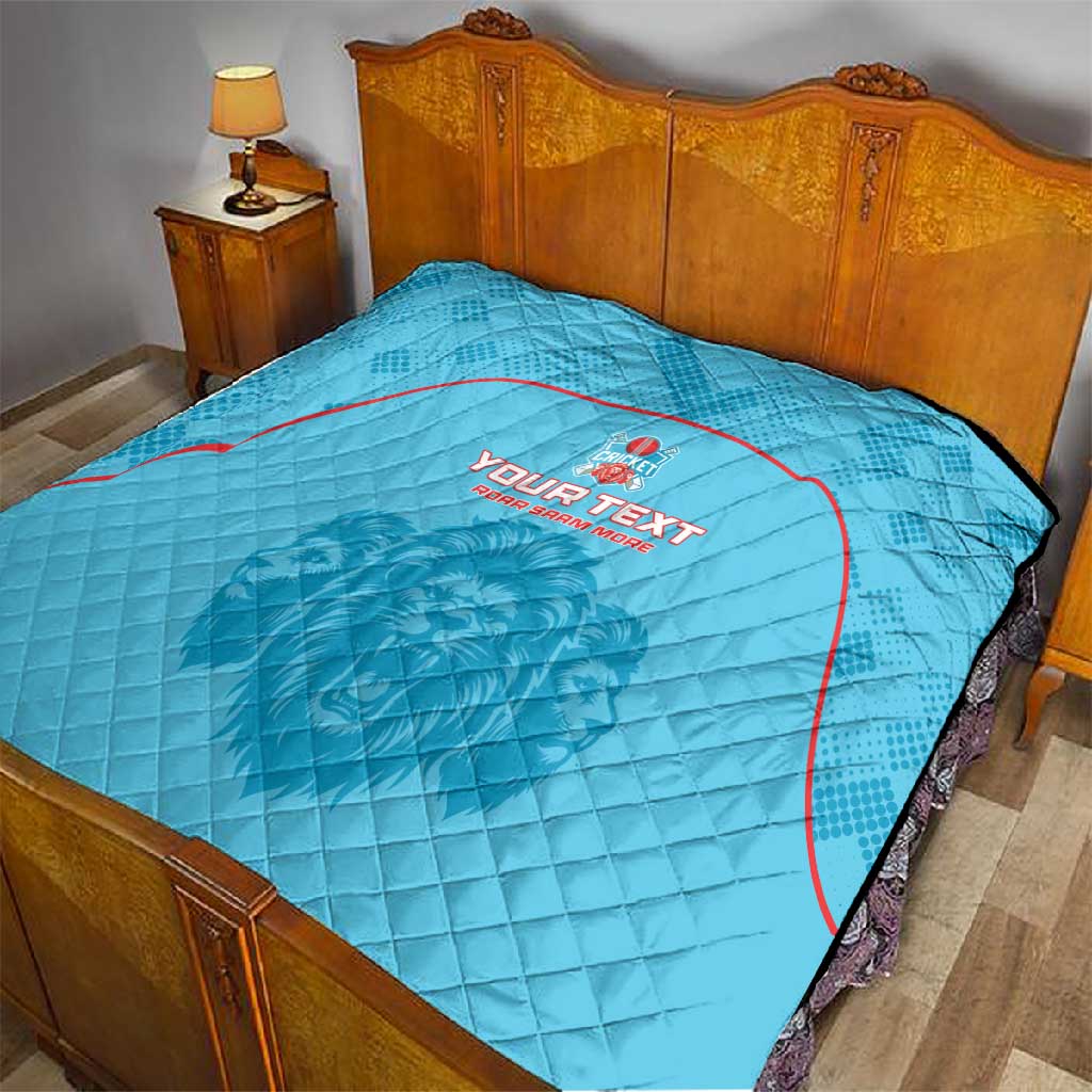 Custom Afro South Africa Cricket Quilt Roar Saam More - This Is Pretoria LT15