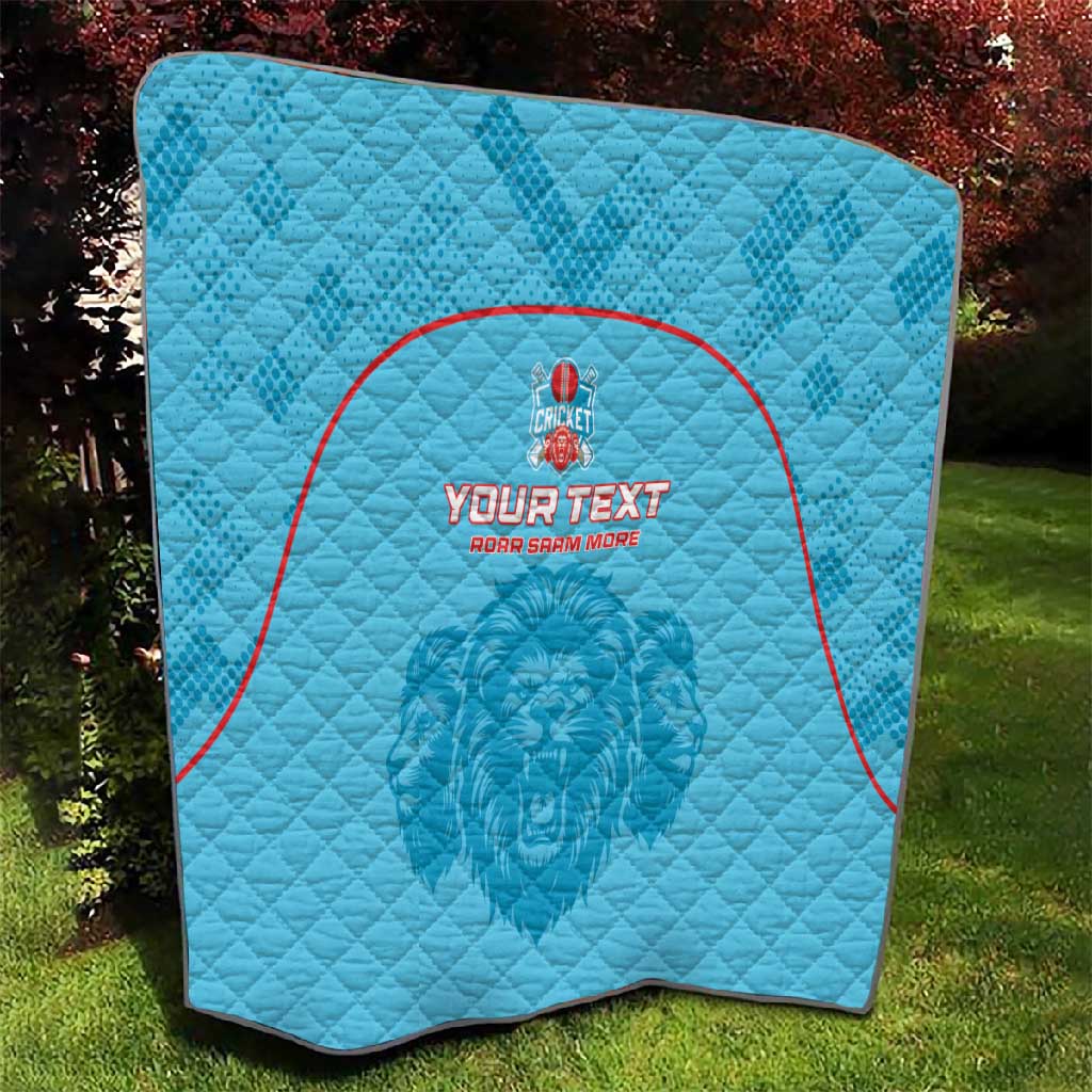 Custom Afro South Africa Cricket Quilt Roar Saam More - This Is Pretoria LT15