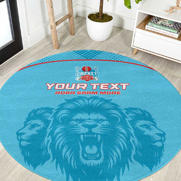 Custom Afro South Africa Cricket Round Carpet Roar Saam More - This Is Pretoria LT15