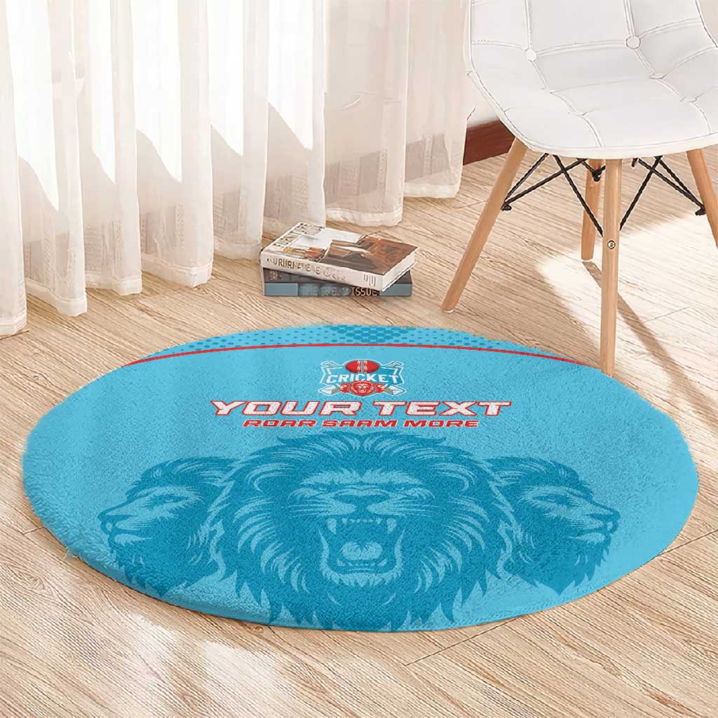Custom Afro South Africa Cricket Round Carpet Roar Saam More - This Is Pretoria LT15