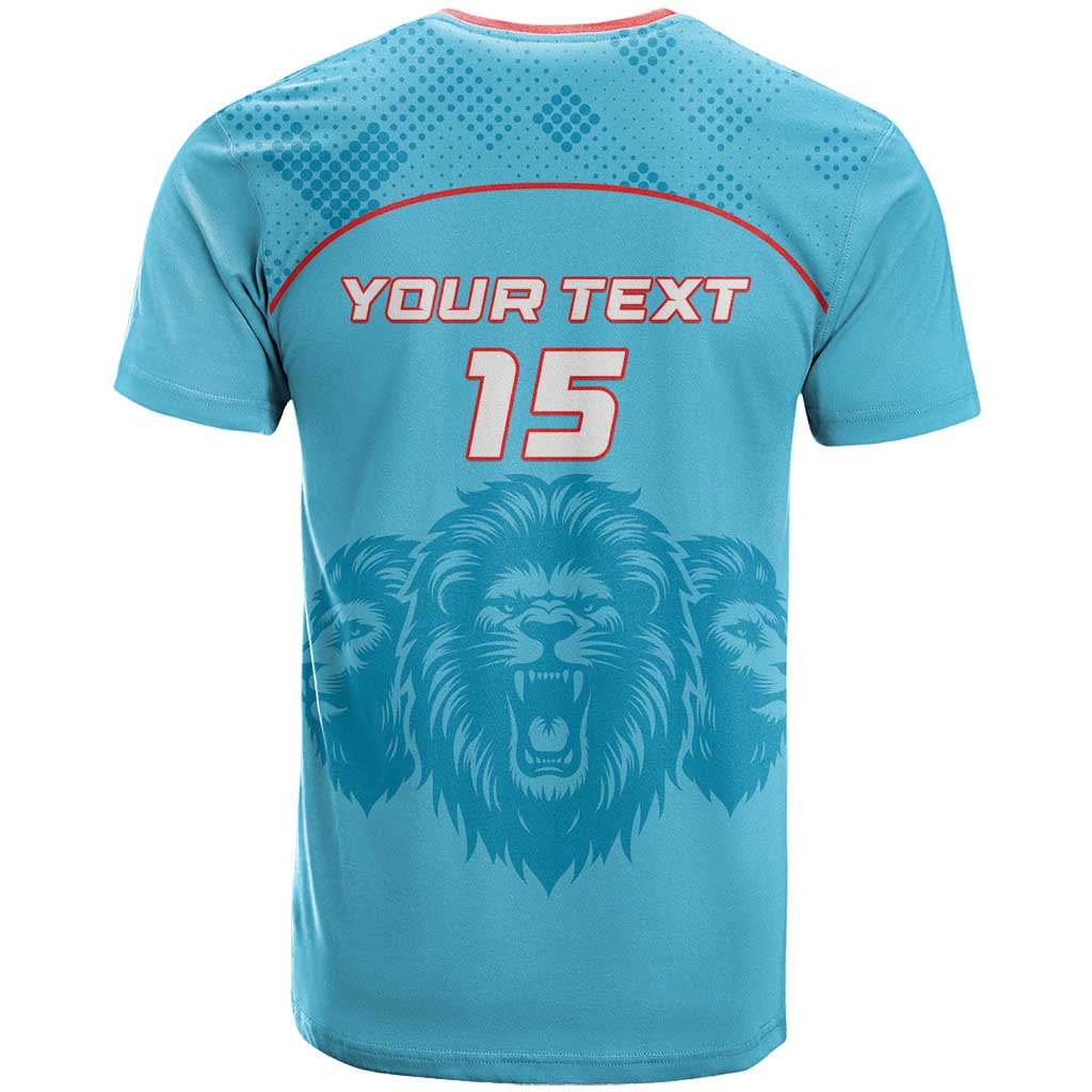 Custom Afro South Africa Cricket T shirt Roar Saam More - This Is Pretoria LT15