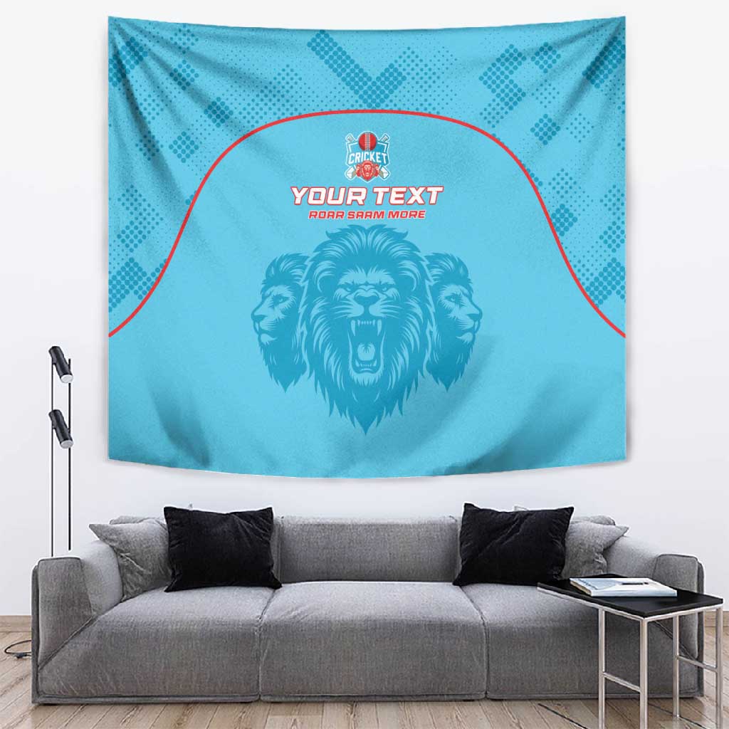 Custom Afro South Africa Cricket Tapestry Roar Saam More - This Is Pretoria LT15