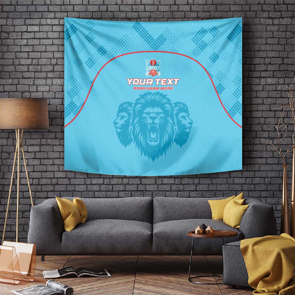 Custom Afro South Africa Cricket Tapestry Roar Saam More - This Is Pretoria LT15