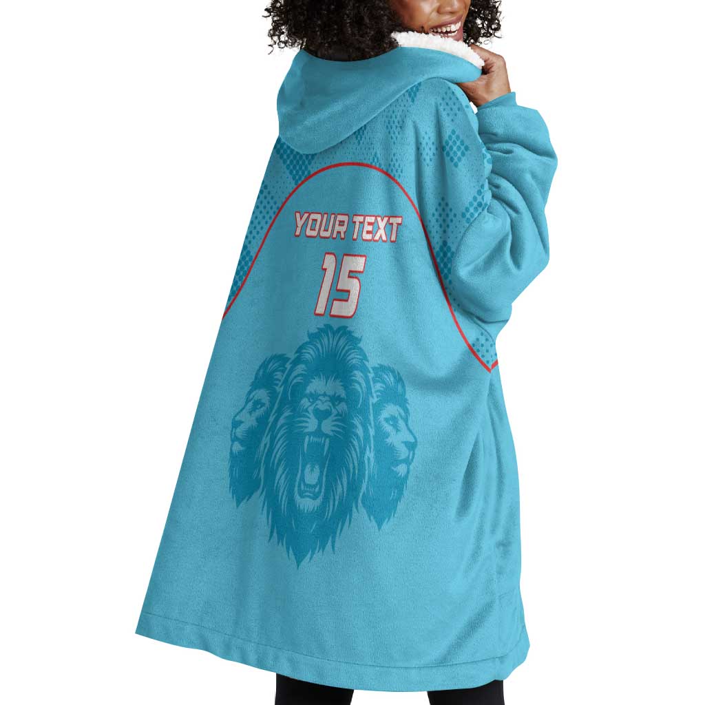 Custom Afro South Africa Cricket Wearable Blanket Hoodie Roar Saam More - This Is Pretoria LT15