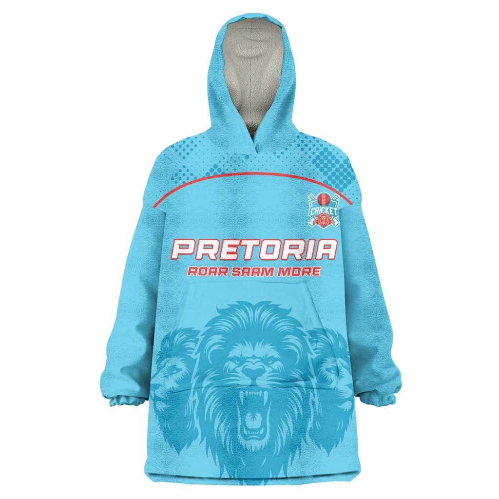 Custom Afro South Africa Cricket Wearable Blanket Hoodie Roar Saam More - This Is Pretoria LT15